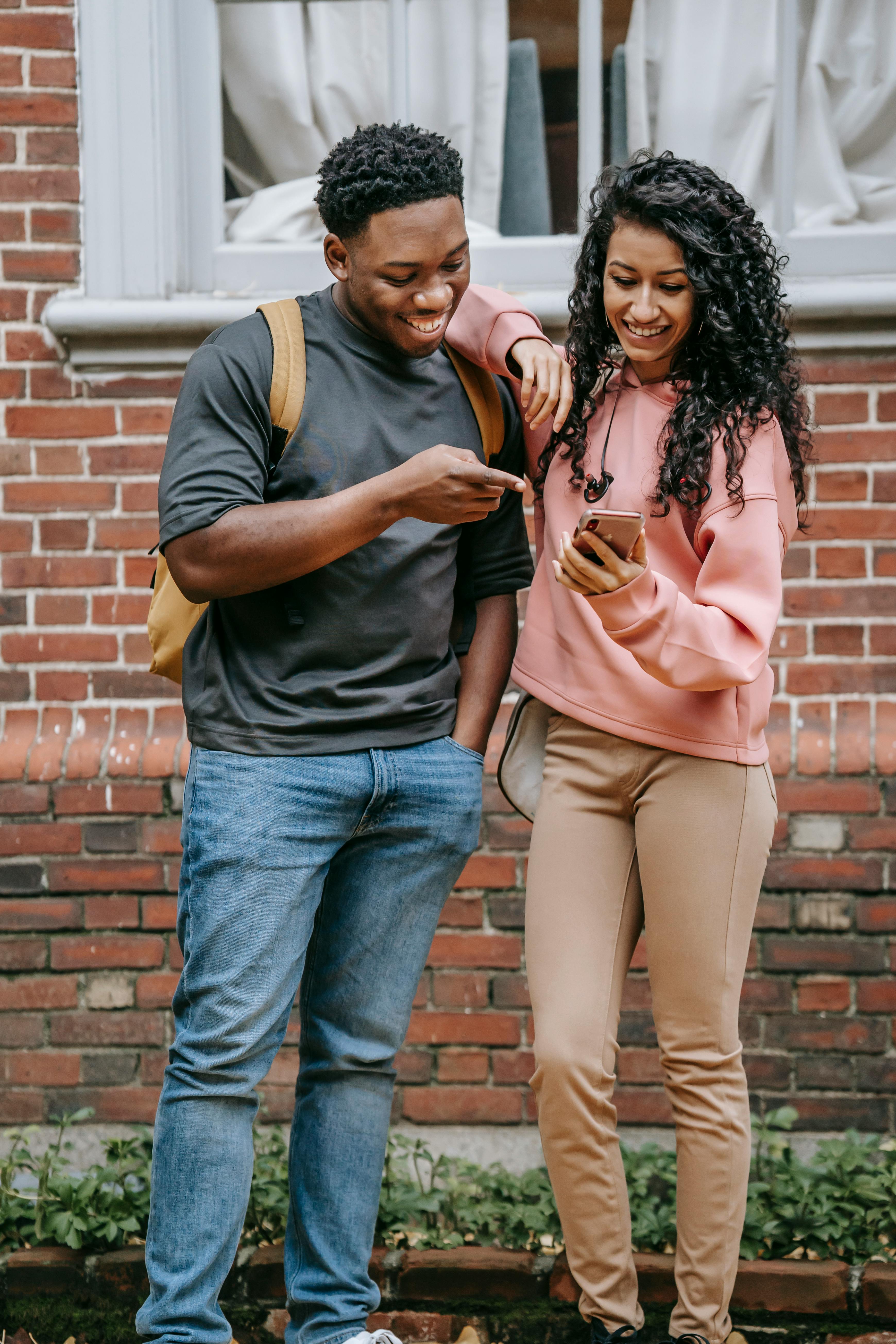 Students laughing